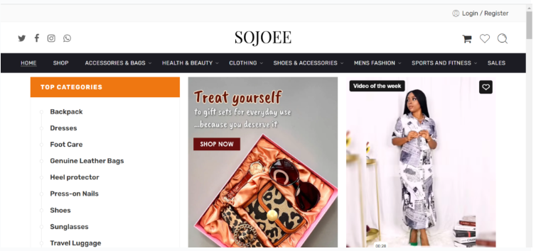 shopping on Sojoee