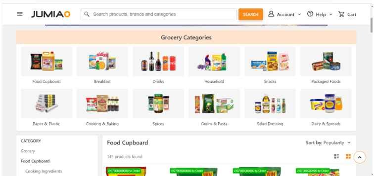 Christmas shopping on Jumia