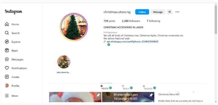 Christmas shopping on Christmas store ng