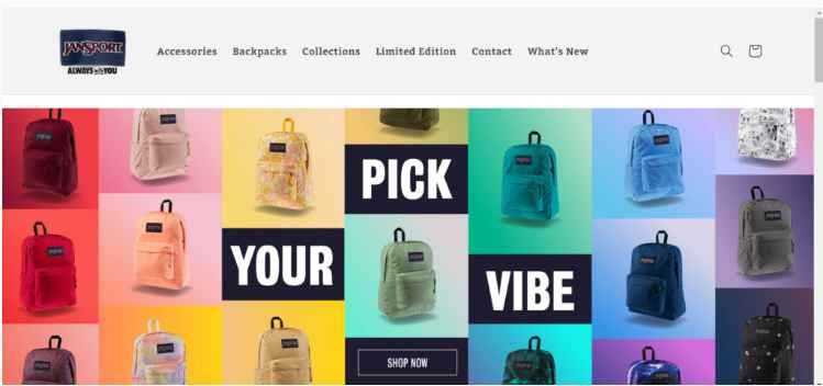 Christmas shopping on Jansport