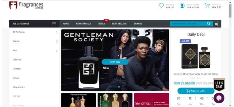 Christmas shopping on Fragrances